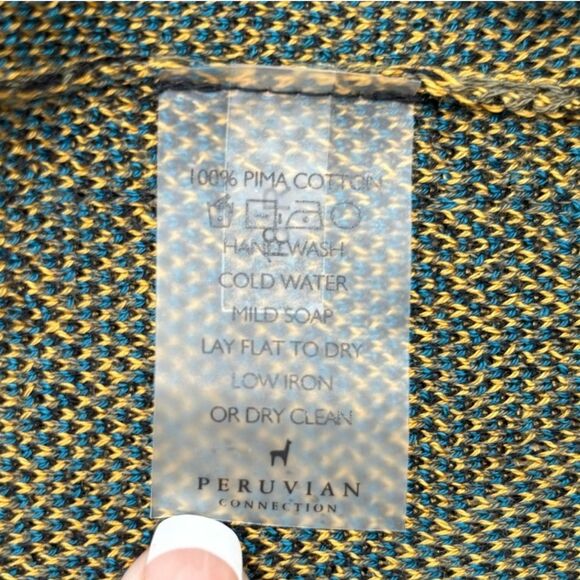 Peruvian Connection Black and Gold Women's Sweater - Picture 7 of 11